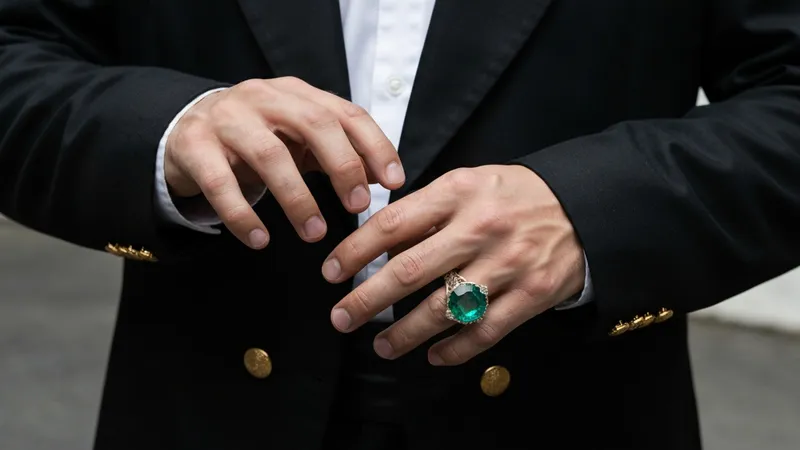Bague émeraude pour les hommes : un choix audacieux