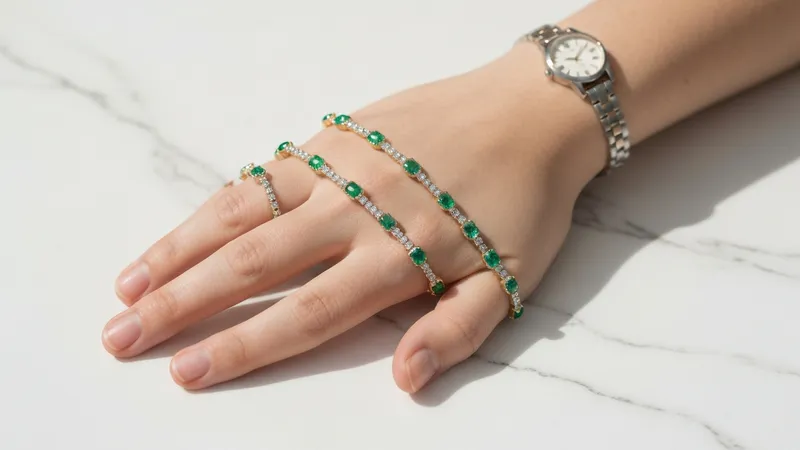 Bague émeraude tendance sur les réseaux sociaux