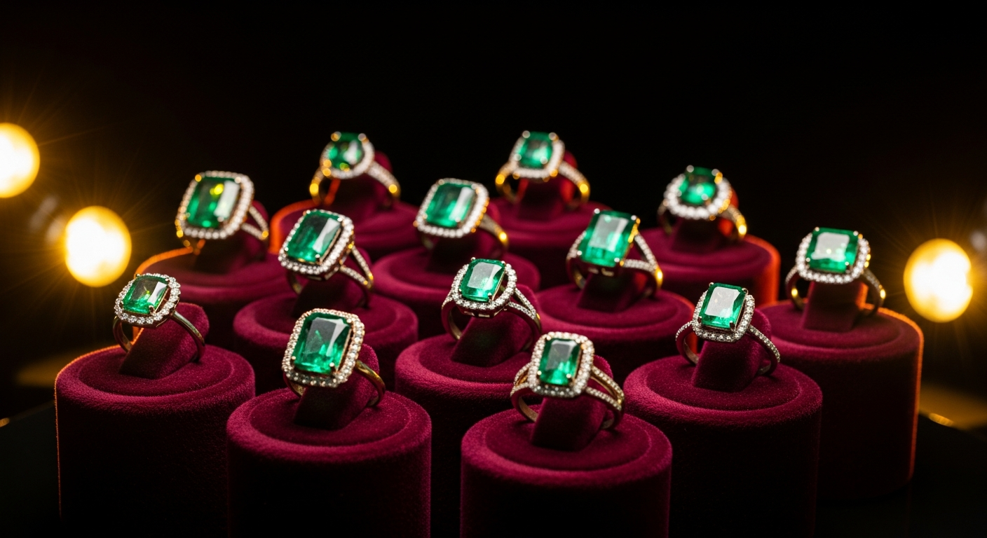 Recherche et comparaison de bagues émeraude en ligne